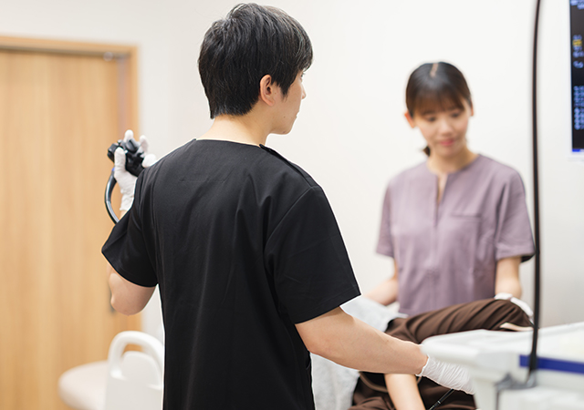 胃カメラ検査時の写真